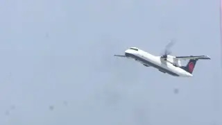 Air Canada Dhc-8 Takeoff From CYYB