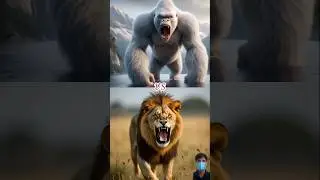 Epic Battles: White King Kong vs Lion, Hippo, Panda, & Buffalo!