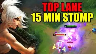 Rank 1 Riven Main &ndash; 15 Minute PERFECT Top Lane Stomp