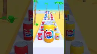 Juice Run Lvl.129 - Growing Bigger With Every Can 🍹🔥 #shorts #games #juicerun #gameshorts