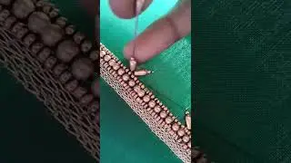 best tips for aariwork | wheat beads | simple buttas designs #shorts