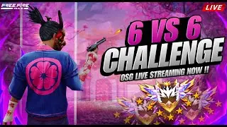 MAD REACTION ON 6 VS 6 Challenge |OSG LIVE |TELUGU Free Fire 🔴Live Stream #frrefire #freefirelive