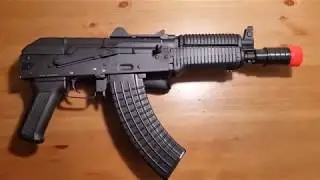 Dboys RK12 AK74su airsoft AEG Chrono test and Shot test