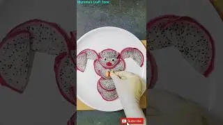 Dragon Fruit Art #art #shorts #fruitdecoration #dragonfruit