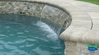 Backyard Pool with Stonework and Waterfall Feature
