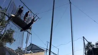Marianne flies at Trapeze High, run #2