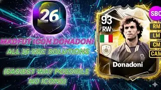 MADFUT ICON DONADONI SBC MADFUT 26 (БЕЗ ИКОНОК) (Самый простой способ) | Решения для SBC в Madfut 26