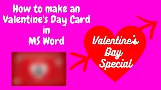How to make Valentine's Day Card  | Valentine's Day Special | How to make an Valentine's Day Card