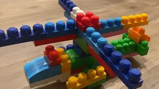 ASMR Toys - Sky High Creations: Building a Helicopter with Mega Bloks First Builders
