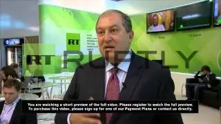 Russia: Eurasia must start with 'sound economic base', Sarkissian