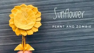 SUN FLOWER - PLANT AND ZOMBIE ORIGAMI