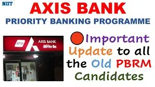 🔴Axis Bank Priority Banking Programme | ⭐Important Update⭐ | Priority Banking Programme | PBRM | 🔥🔥