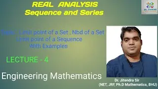REAL ANALYSIS  | Topics :  Limit Point of Sequence with Examples| L-2 | Engineering Mathematics