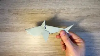 Baby Shark Origami 🦈  Easy Paper Shark