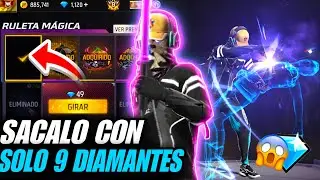 COMO SACAR EL NUEVO EMOTE YO SERE TU ESPADA CON 9 DIAMANTES EN LA NUEVA RULETA MAGICA FREE FIRE 