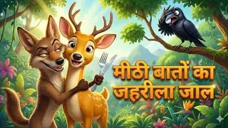 मीठी बातों का जहरीला जाल | panchtantra moral story in hindi | 3D Hindi Moral Story |