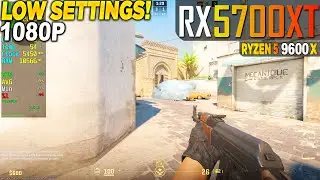 Counter Strike 2 RX 5700 XT + Ryzen 5 9600x - 1080p Low,