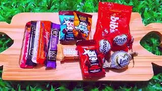 Satisfying Video ASMR Mukbang Sweets Bright Dessert Compilation Rainbow Gummy Candy and Chocolates