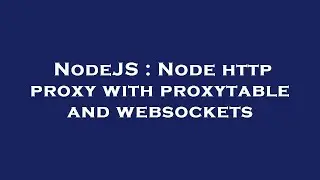 NodeJS : Node  