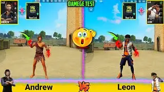 ANDREW VS LEON FULL ABILITY TEST FREE FIRE - GARENA FREE FIRE