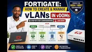 43- FortiGate: How to Create & Manage VLANs in vDOMs | Step-by-Step Lab