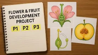 Flower to Fruit Full Process Explained | P1 P2 P3 | Pollination, Fertilization & Seed Formation
