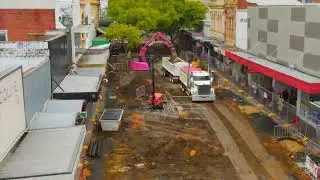 Bridge Mall redevelopment timelapse video - January 2024