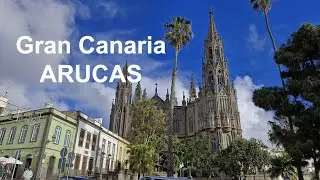 🇪🇸 Arucas. Niesamowita fasada kościoła. Tajemnicze uliczki. Piękny park. Gran Canaria.