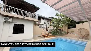 OVERLOOKING HOUSE NEAR TWINLAKES WITH POOL | HOUSE TOUR F114 | TAGAYTAY AREA 
