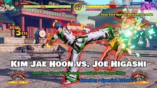 Kim Jae Hoon vs. Joe Higashi no Parque Pobu [ Special Attacks ! ] Fatal Fury City of the Wolves !