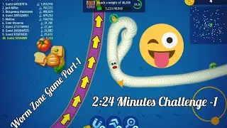 Worm Zone Game: Ultimate Body Expansion Challenge-1 | Eating, Talling, Speed, angry, Moving