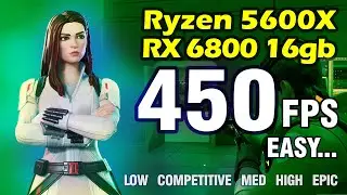 Ryzen 5 5600X | RX 6800 16GB - Fortnite ALL Settings (DirectX 12) - 450 FPS??!
