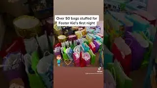 Thank you for helping us raise funds and stuff over 50 bags for Foster Kids!