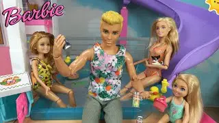 Barbie and Ken at Barbie&rsquo;s Dream House Story w Barbie Sisters and Friends: Barbie's Fun Yes Day