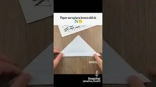 paper aeroplane banana sikh lo. ✈️ # short #easy#