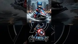 AVENGERS IN BEAR CUB JET SKI MODE/MARVEL/SIMPAPA