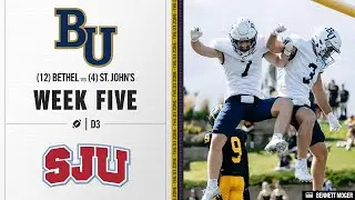 #12 Bethel vs. #4 St. John's Highlights | D3 College Football 2025