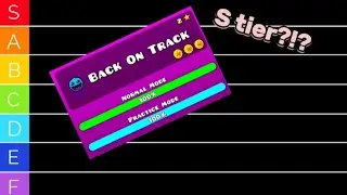 Geometry Dash all main levels tier list.