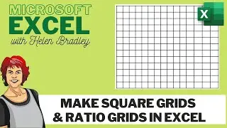 Excel square and ratio pixel grids made easy
