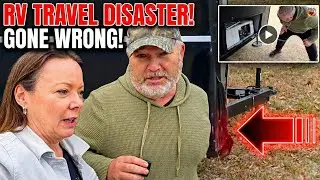 RV-Damage-Dead-Batteries-Harvest-Host Fails! Racing Winter to Florida