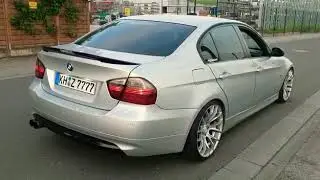 BMW 320i e90 ESD Endschalld&auml;mpfer - Auspuff bearbeitet | Exhaust modification| BЫХЛОП ТЮНИНГ