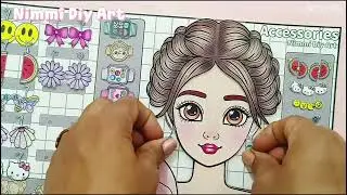 Printable Paper Doll Crafts, Paper Diy, Paper Doll Fun #beautysalon #paperdoll #quitebook #paperdiy