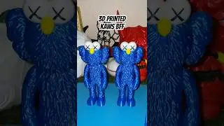 3D Printed KAWS BFF on ​⁠@BambuLab #3dprinting #3d #kawsbff #art #fakeart #bambulab