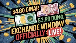 💥 IQD & VND SURGE: $4.80 Dinar, $3.99 Dong | Exchange Window OFFICIALLY LIVE!