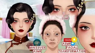 Extreme Facial Transformation ASMR 💄✨ | Dirty to Glam Makeover | Satisfying Glow Up