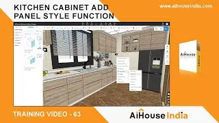 Kitchen Cabinet Add Panel Style Function | Training Video - 63 | AiHouse India