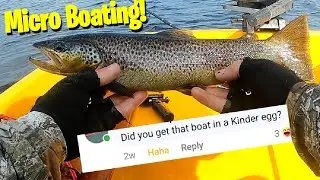 60+ Trout Fishing in a Tiny Dinghy                       (still better than a float tube)