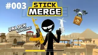 stick merge gameplay all guns unlock #003 #Royalrategamer