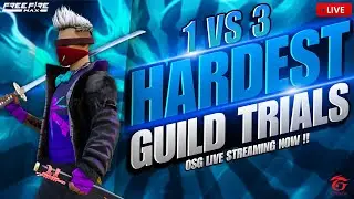 GUILD TEST & MAD REACTION ON 1 VS 3 & 2 vs 4 |TELUGU Free Fire 🔴Live Stream #frrefire #ff #viral