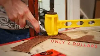 LIGHTWEIGHT LEATHER FACED MALLET FOR 2 DOLLARS (EASY DIY)
